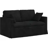 vidaXL Canapé noir 138 x 78 x 80 cm Velours