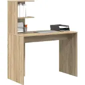 vidaXL Bureau Chêne Sonoma 102 x 50 x 124 cm Bois composite