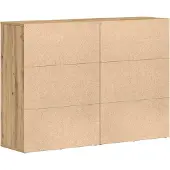 vidaXL Buffet , 2 pièces, chêne Artisan, 60 x 31 x 84 cm, bois d'ingénierie