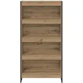 vidaXL Bibliothèque 2 Pcs Chêne Artisan 80 X 30 X 155 Cm