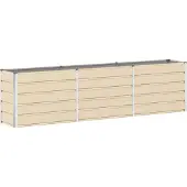 vidaXL Jardinière Ivoire 480 X 50 X 45 Cm Acier Galvanisé
