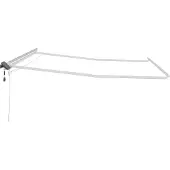 vidaXL Cadre de store avec bandes lumineuses LED Blanc 400 x 300 cm Aluminium