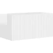 vidaXL Meuble TV 6 pièces Blanc brillant Matériau dérivé du bois