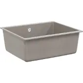 vidaXL Lavabo, composé de 80 % de quartz et 20 % de résine, dimensions 530 x 460 mm, couleur grise
