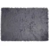 vidaXL Tapis en Peau de Mouton Synthétique Anthracite 140 x 200 cm