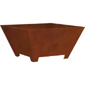 vidaXL Foyer brun 60 x 60 x 30 cm Acier résistant aux intempéries