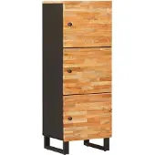 vidaXL Meuble de rangement haut marron 40 x 33 x 110 cm en bois massif de manguier