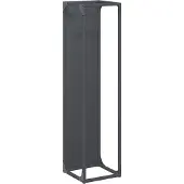 vidaXL Étagère à bois de chauffage anthracite 25x25x100 cm Acier laminé à froid