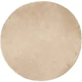 vidaXL Tapis en Peau de Mouton Synthétique Beige 160 x 160 cm
