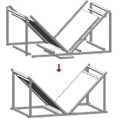 vidaXL Étagère à bois de chauffage anthracite 70x43x34,5 cm Acier laminé à froid