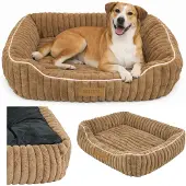 Dogeste panier pour chien CALMI 85x65x15 cm, velours côtelé, antidérapant