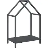 vidaXL Étagère à bois de chauffage anthracite 40x25x60 cm Acier laminé à froid