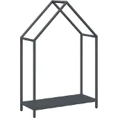 vidaXL Étagère à bois de chauffage Anthracite 60x25x90 cm Acier laminé à froid