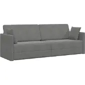 vidaXL Canapé-lit au sol Gris foncé 213 x 70 x 77 cm Velours