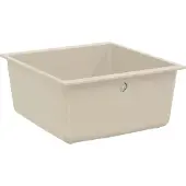 vidaXL Lavabo, 80 % quartz et 20 % résine, 430 x 460 mm, beige