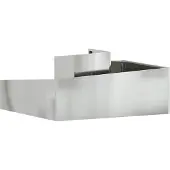 vidaXL Cache-pot de jardin Argent 100 x 100 x 50 cm Acier galvanisé