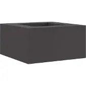 vidaXL Foyer Noir 80 x 80 x 40 cm Acier