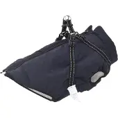 vidaXL Manteau pour chien, bleu marine, taille L, en polaire et polyester