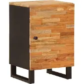 vidaXL Armoire de salle de bain Nature 38 x 33 x 58 cm Bois massif Mango