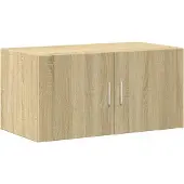 vidaXL Armoire haute Chêne Sonoma 80x42,5x225 cm Matériau dérivé du bois