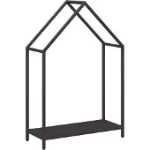 vidaXL Étagère à bois de chauffage Noir 60x25x90 cm Acier laminé à froid
