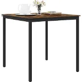 vidaXL Table d'appoint en bois composite, forme carrée