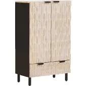 vidaXL Haut Armoire Uni Finition Lavage Blanc