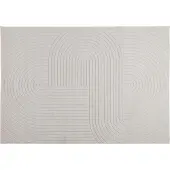 vidaXL Tapis PALMERAS Crème 170 x 120 cm Polyester