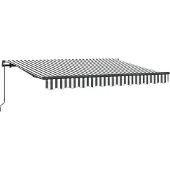 vidaXL Store rétractable anthracite 250 x 200 cm Tissu