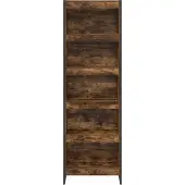 vidaXL Bibliothèque 2 Pcs Chêne Fumé 80 X 30 X 155 Cm