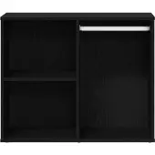 vidaXL Armoire cosmétique avec étagère noir aspect chêne 80 x 40 x 65 cm