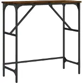 vidaXL Table console chêne fumé 100x32x75 cm bois d'ingénierie