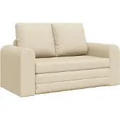 vidaXL Canapé-lit 60cm Tissu Crème