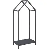 vidaXL Étagère à bois de chauffage anthracite 40x25x90 cm Acier laminé à froid