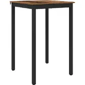 vidaXL Table d'appoint en bois composite, forme carrée