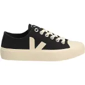 Veja Wata II Low Chaussures de sport en toile pour hommes en noir - 9 Royaume-Uni - 43 EU - 10 US / Noir