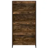 vidaXL Bibliothèque 2 Pcs Chêne Fumé 80 X 30 X 155 Cm
