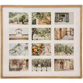 Atmosphera Pêle-mêle Multivues 12 photos en Bois de Manguier 59.2 x 53.8 cm