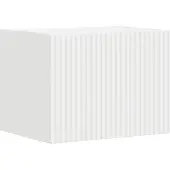 vidaXL Ensemble d'étagères murales pour téléviseur, à fixation murale, 4 pièces, blanc, bois composite