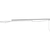 vidaXL Structure de parasol télescopique blanche 350 x 250 cm en aluminium