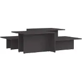 vidaXL Tables basses 2 pcs. Gris 111,5x50x33 cm Bois composite