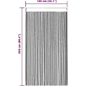 vidaXL Rideaux à fils 2 pcs. violet 140x250 cm