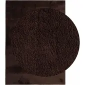 vidaXL Tapis à poils mi-longs, doux et lavable HUARTE Marron