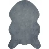 vidaXL Tapis antidérapant en fourrure synthétique Olite anthracite 50 x 80 cm