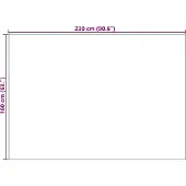 vidaXL Tapis SIROLO Crème 230 x 160 cm Polyester