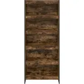 vidaXL Bibliothèque 2 Pcs Chêne Fumé 80 X 30 X 155 Cm