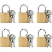 vidaXL U Lock avec Clés 6 pcs Laiton Fer
