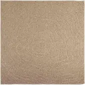 vidaXL Tapis de salon Moiré AGIRA Naturel 120 x 120 cm Polyester