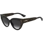 Moschino MOS208/S BLACK HAVANA/ DARK GREY SHADED 56/17/140 Lunettes de soleil pour femmes