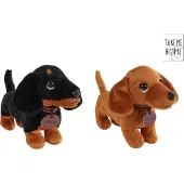 Van Manen Veenendaal Take Me Home Peluche Teckel Peluche Chien marron 24 cm Jouet